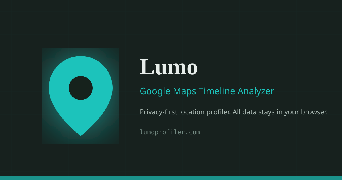 Lumo Google Maps Location History Heatmap preview